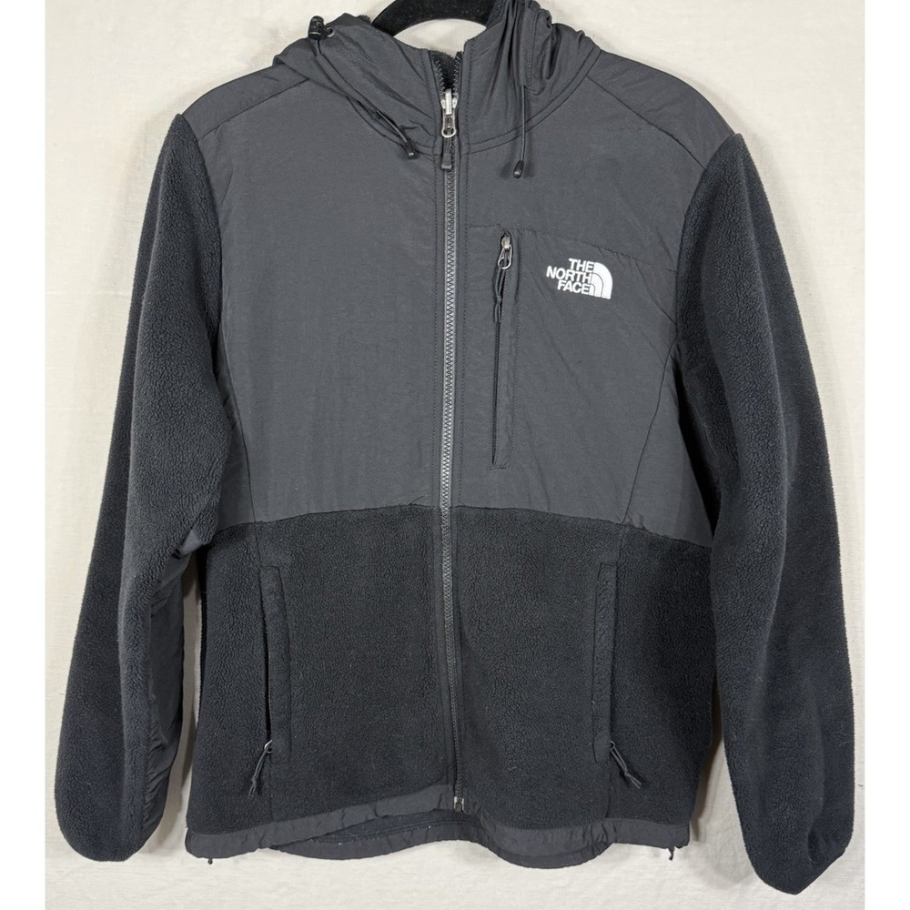 The North Face Polartec Fleece Jacket Womens Large Black Full Zip Softshell